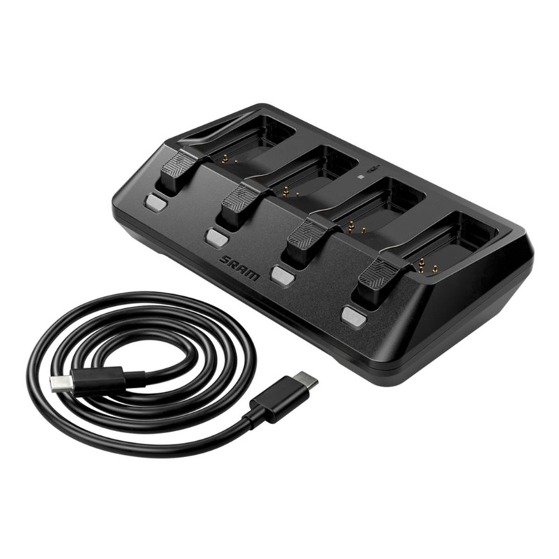 SRAM eTap/AXS Quad/Four Battery Charger (Black) (USB-C)