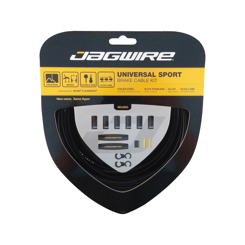 Jagwire Universal Sport Brake Cable Kit (Black) (Stainless) (Road & Mountain) (1.5mm) (1350/2350mm) (w/ Housing)
