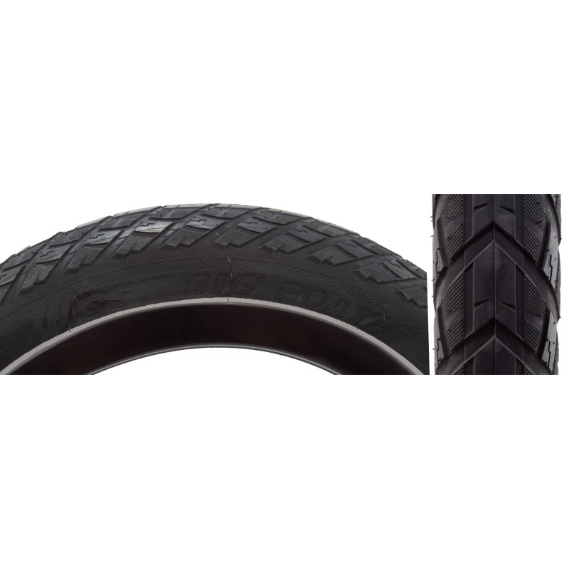 CST Big Boat Tire – 20 x 3 Clincher Wire Black Aramid Ebike