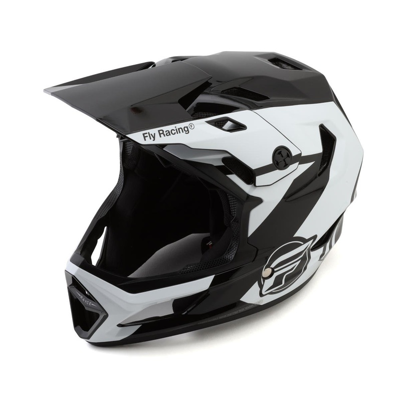 Fly Racing Rayce Repeat Full Face Helmet (Black/White/Grey) (S)