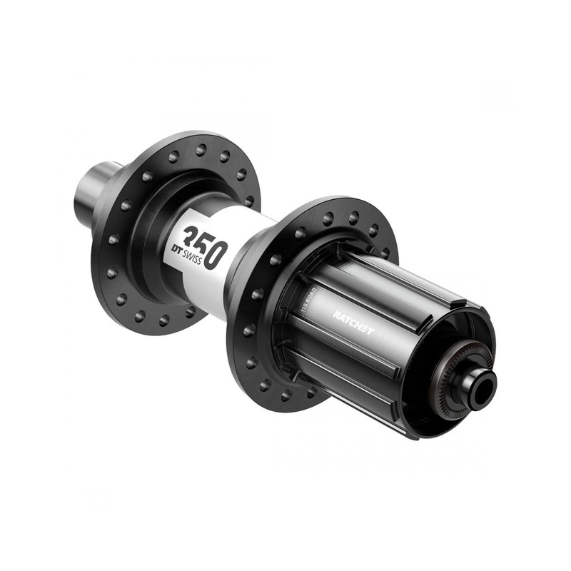 DT Swiss 350 Rear Hub (Black) (QR x 130mm) (Rim Brake) (Shimano HG 11/12) (24H) (36pt) (J-Bend)