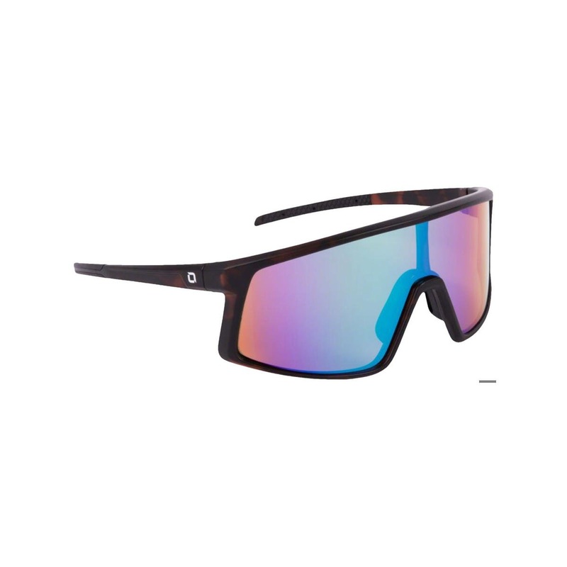 Optic Nerve Stone Cat Sunglasses (Matte Black) (Smoke Lens/Blue Mirror)