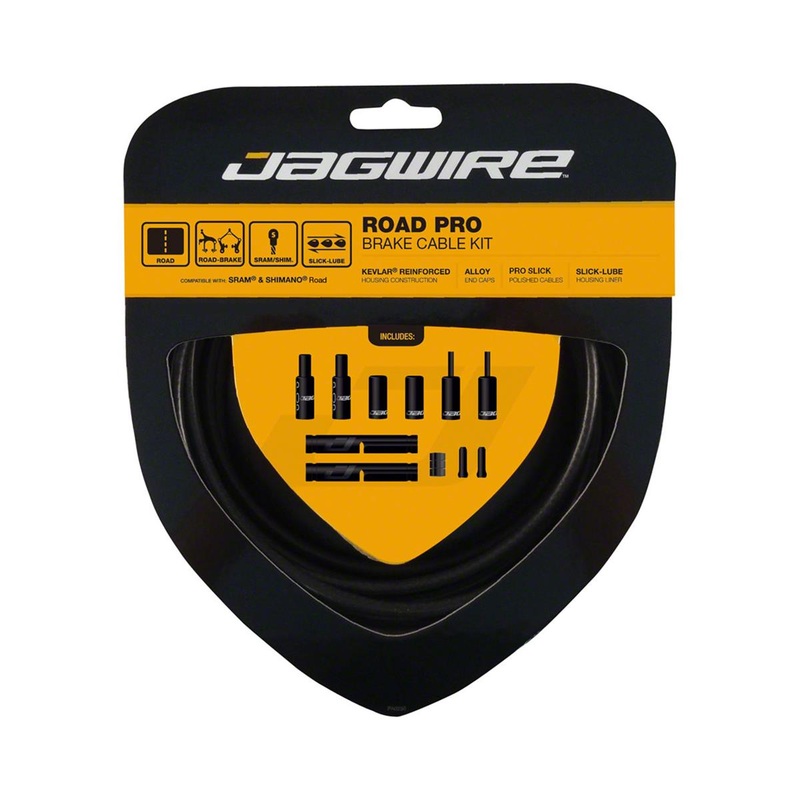 Jagwire Road Pro Brake Cable Kit (Stealth Black) (Stainless) (1.5mm) (1500/2800mm) (w/ Housing)