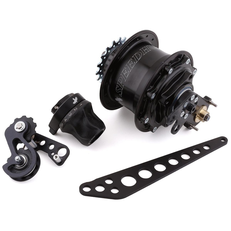 Rohloff Disc Speedhub (Black) (Internal 14 Speed) (4-Bolt) (QR x 135mm) (32H) (Includes Twist Shifter)