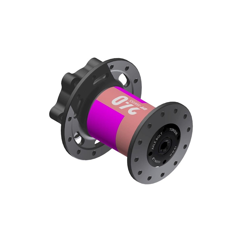 DT Swiss 240 Front Hub for Cannondale Lefty (Black/Red) (6-Bolt) (Lefty x 100mm) (28H)