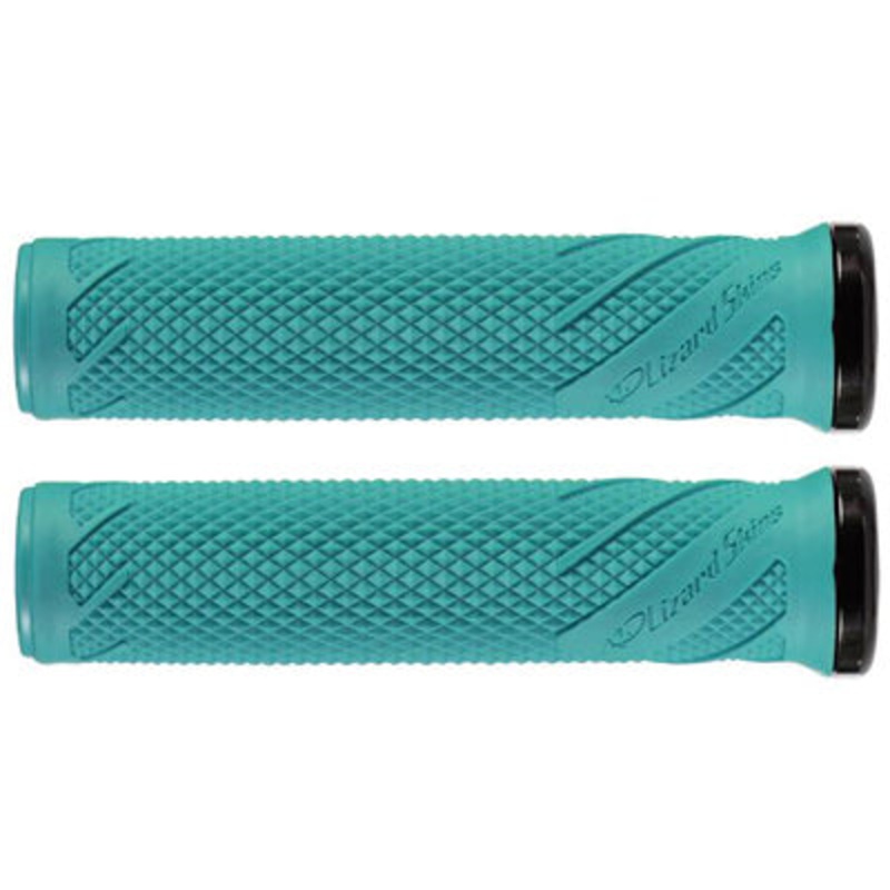 Lizskin, Grips,Lk-On,Wasatch Teal W/Blk Clamp Wasatch Lock-On  Gripstape