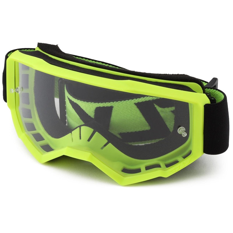 Fly Racing Youth Focus Goggles (Black/HiVis) (Clear Lens)