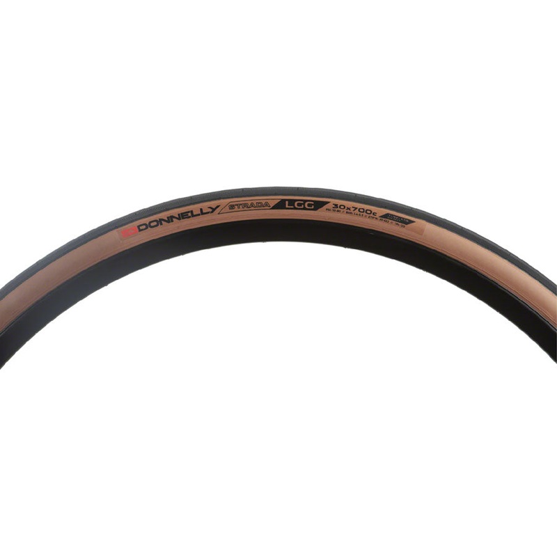 Donnelly Sports Strada LGG Tire – 700 x 30 Tubeless Folding Black/Tan