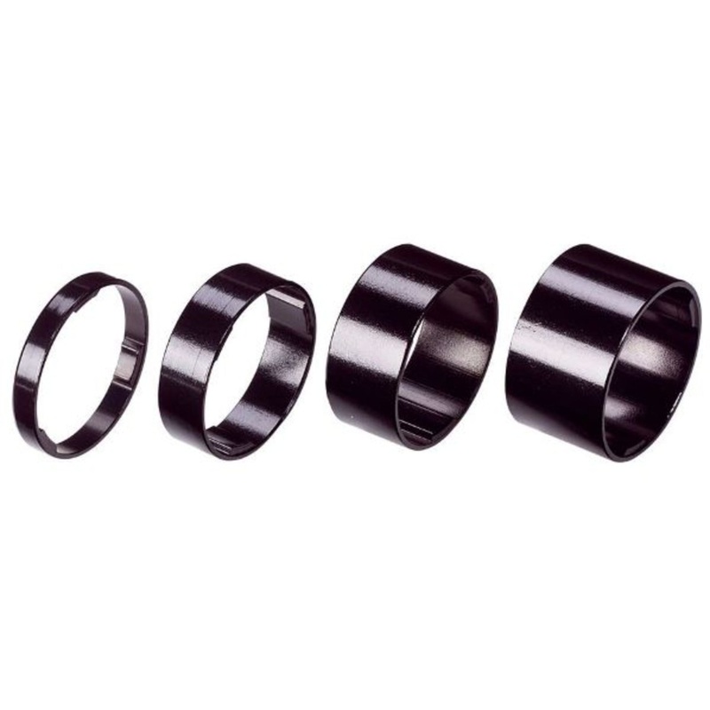 BBB Lightspace 1.1/8″ Spacers Black Alloy 5/10/15/20mm