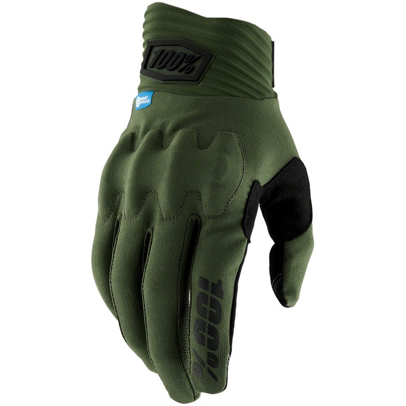100% Cognito Smart Shock Gloves – Army Green Mens 2X-Large
