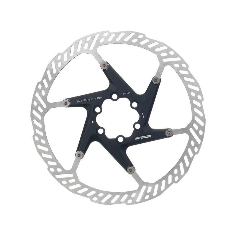 Full Speed Ahead K-Force 2 Piece Disc Brake Rotor (Black) (6-Bolt) (1) (180mm)