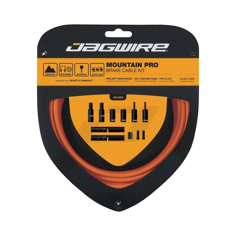 Jagwire Mountain Pro Brake Cable Kit (Orange) (Stainless) (1.5mm) (1500/2800mm) (w/ Housing)