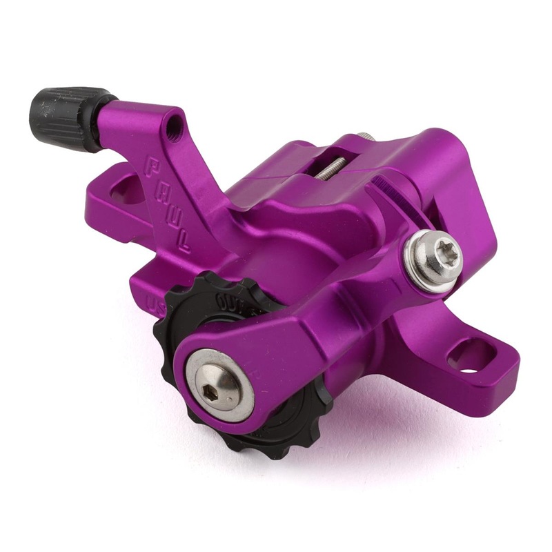 Paul Components Klamper Disc Brake Caliper (Purple/Black) (Mechanical) (Front or Rear) (Long Pull) (Post Mount)
