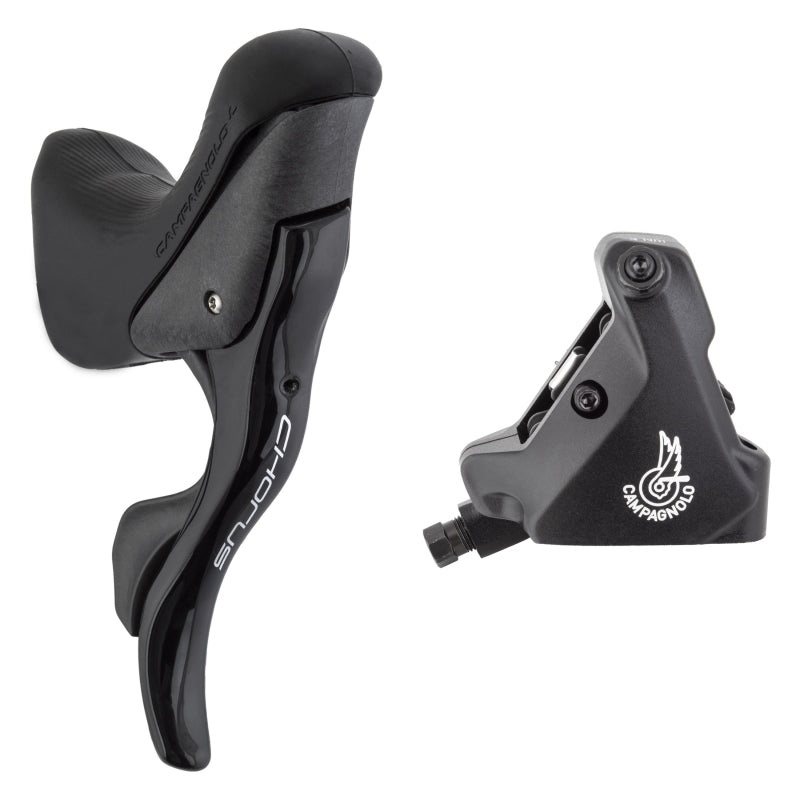 Campagnolo Chorus Ergopower Hydraulic Brake/Shift Lever Disc Caliper – Right/Rear 12-Speed 140mm Flat Mount Caliper BLK