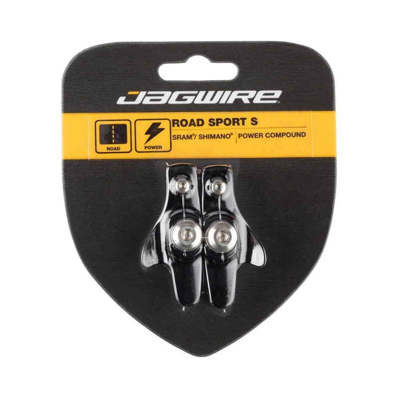 Jagwire Road Sport S Brake Pads (Black) (For Shimano/SRAM) (1 Pair)