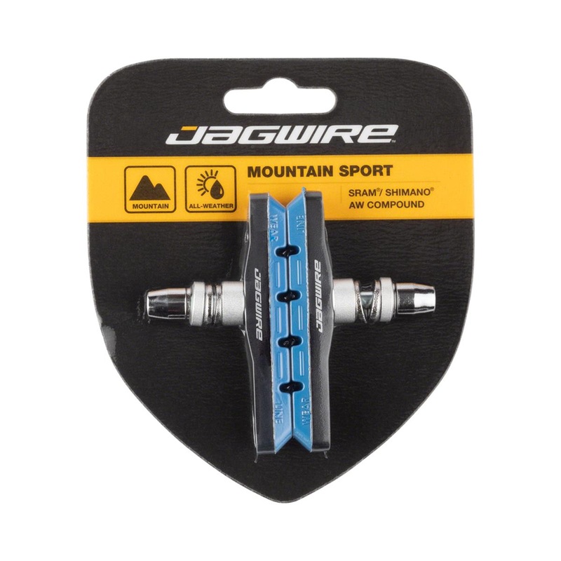 Jagwire Mountain Sport V-Brake Pads (Blue) (1 Pair)