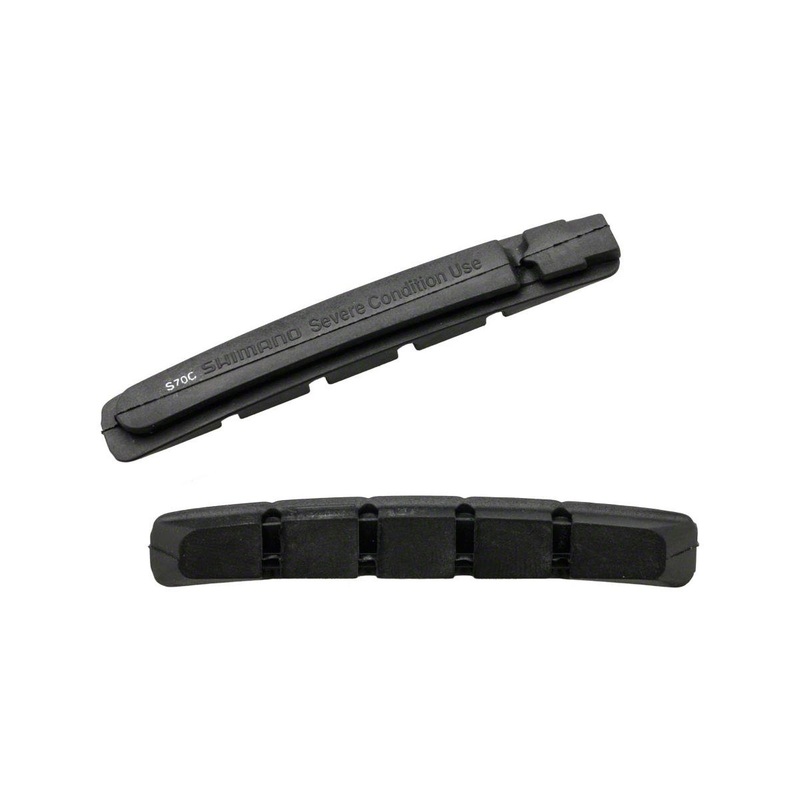 Shimano S70C V-Brake Pad Inserts (Black) (1 Pair)