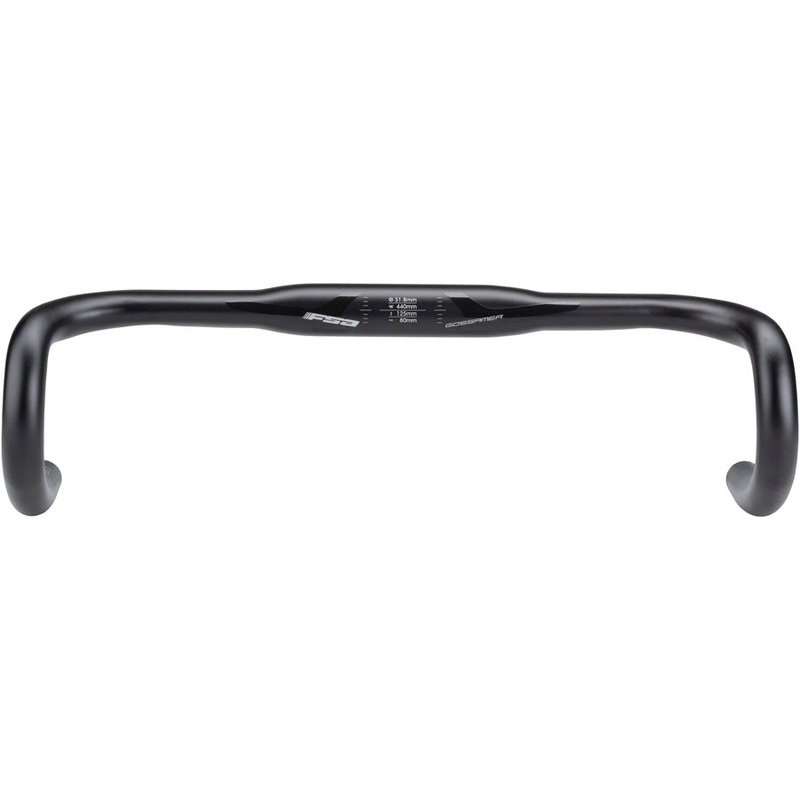 Full Speed Ahead Gossamer Compact Drop Handlebar – Aluminum, 31.8mm, 44cm, Black
