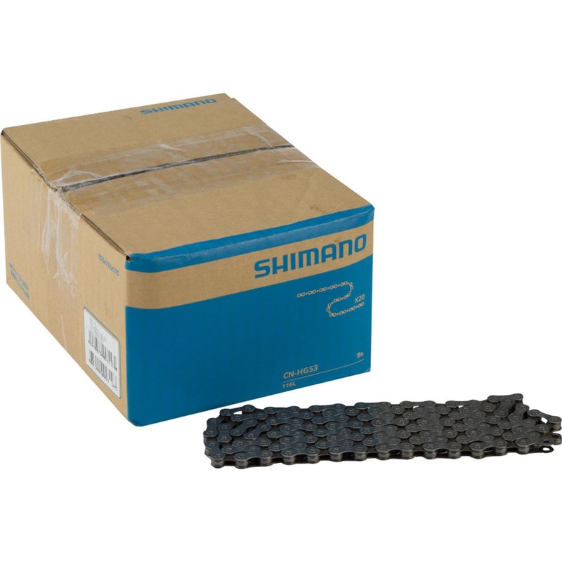 Shimano CN-HG53 Chain Bulk Pack (Grey) (9 Speed) (116 Links) (Box of 20)