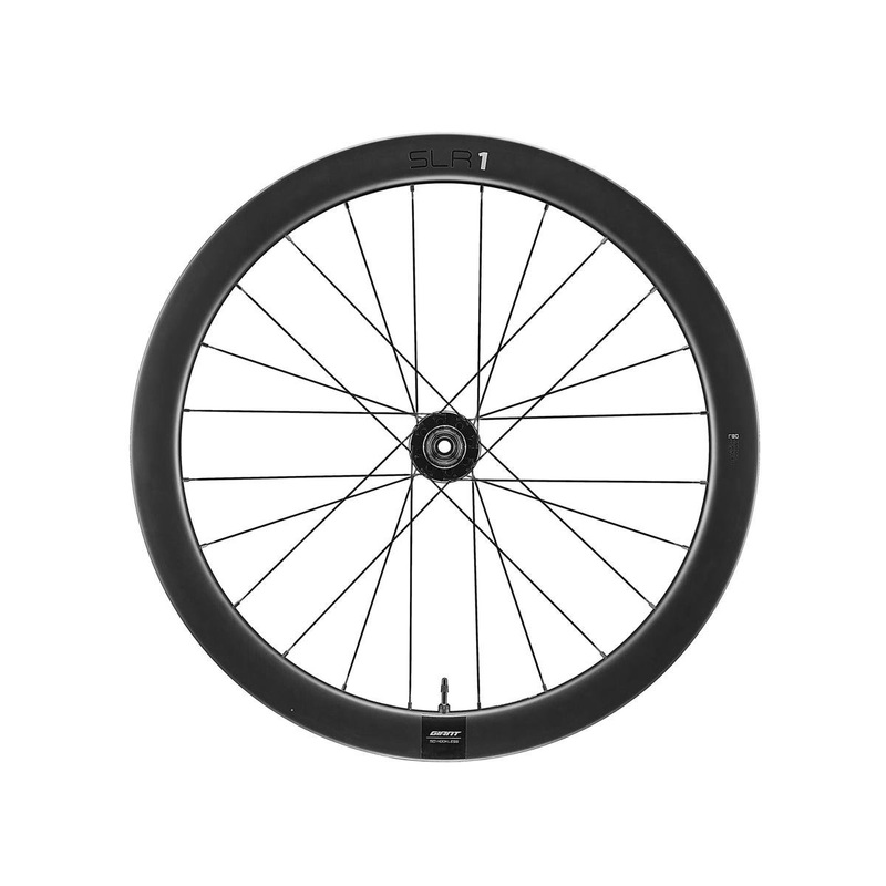 Giant SLR 1 50 Disc Road Wheels (Black) (Front) (12 x 100mm) (700c) (Centerlock) (Tubeless)