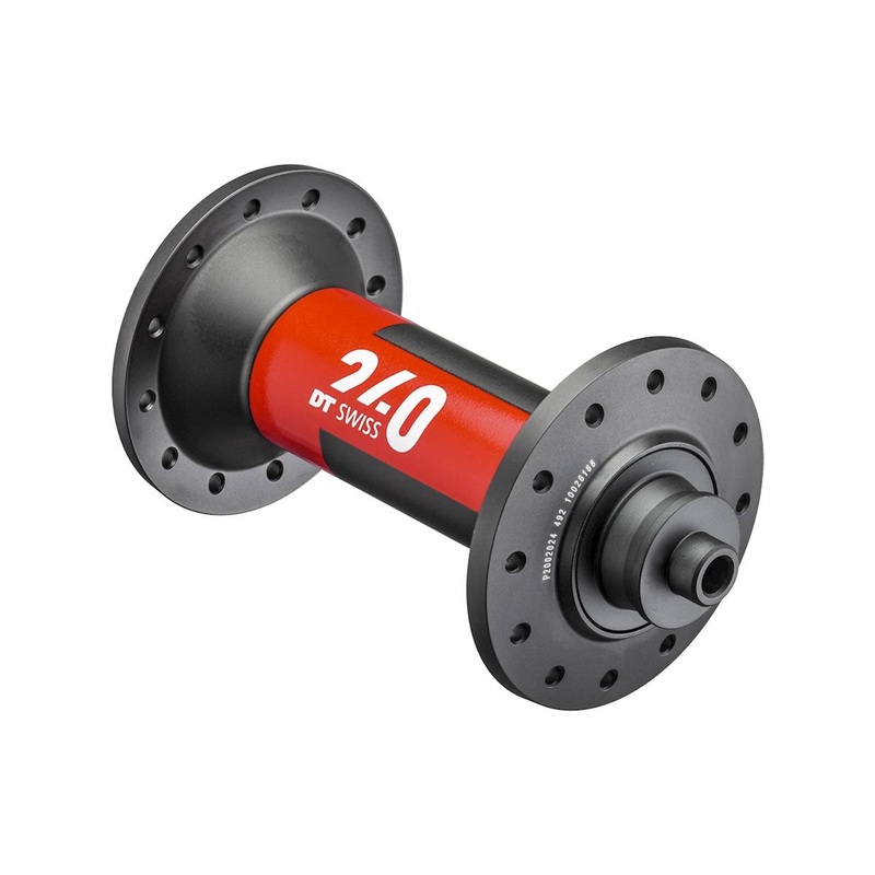 DT Swiss 240 Rim Brake Road Hubs (Black/Red) (Front) (QR x 100mm) (20H) (J-Bend)