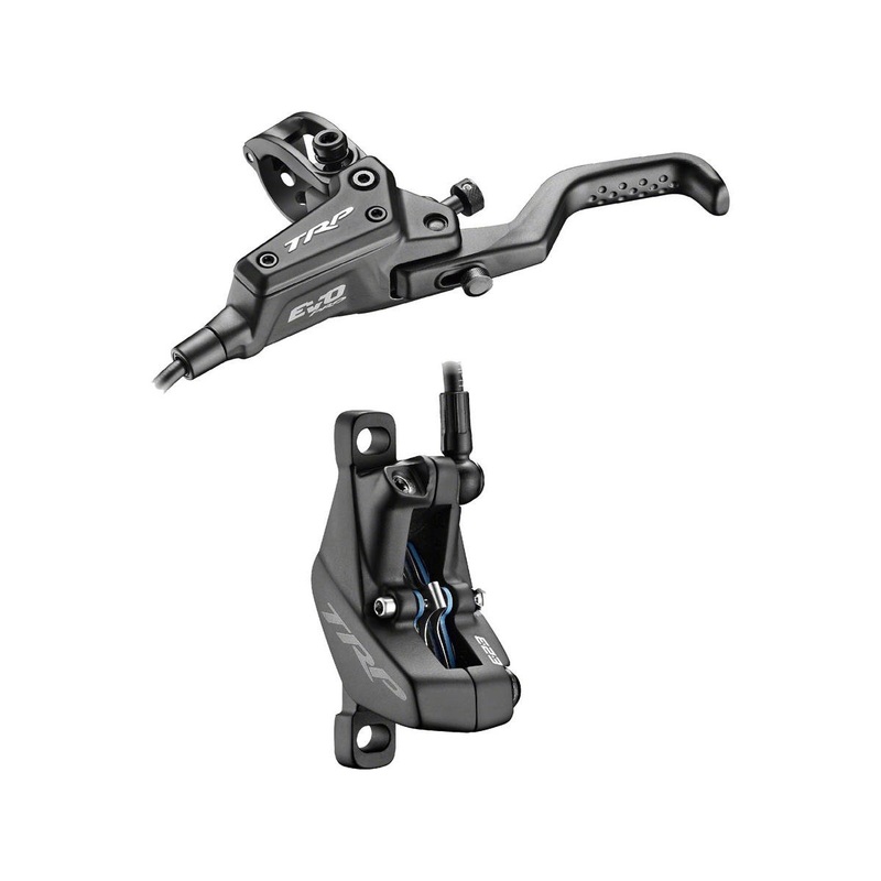 TRP DHR EVO Pro Disc Brake & Lever (Black) (HD-M9040) (4-Piston) (Left) (Hydraulic) (Post Mount)