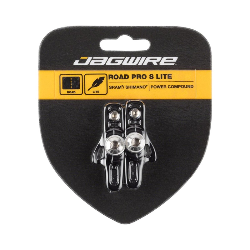 Jagwire Road Pro S Brake Pads (Black) (For Shimano/SRAM) (1 Pair)
