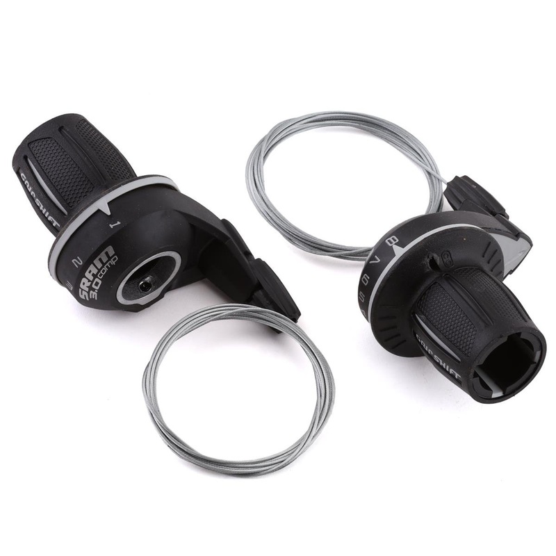 SRAM 3.0 Comp Grip Shifters (Black) (Pair) (3 x 8 Speed) (For SRAM Derailleurs)