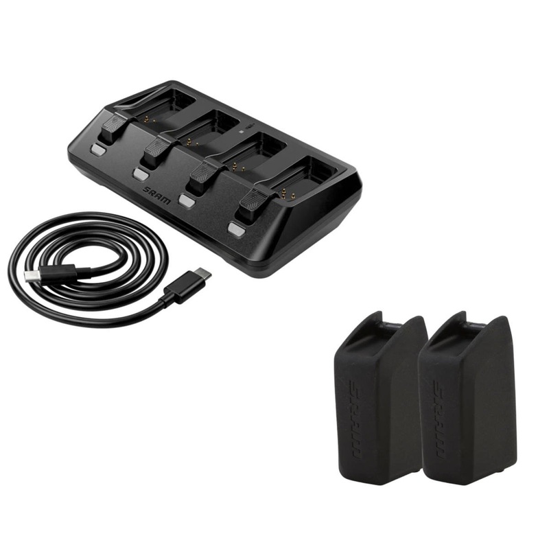 SRAM eTap AXS 2x Battery & Charger Bundle (Includes 2 Batteries & 1 Quad Charger)