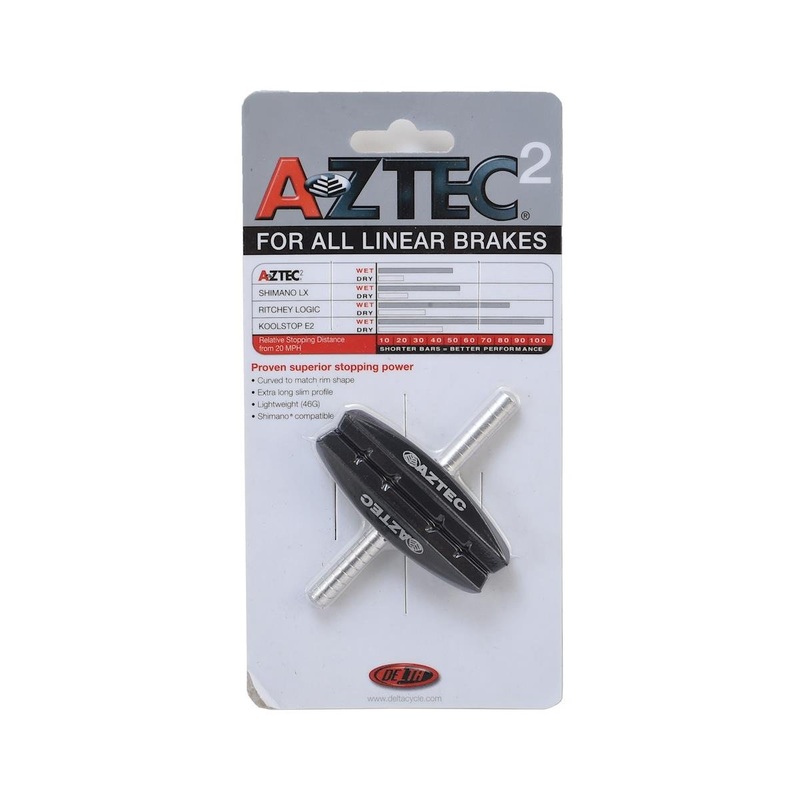 Aztec Cantilever Brake Pads (Black) (1 Pair) (Smooth Post)