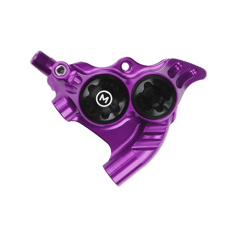 Hope RX4+ Road/Gravel Disc Brake Caliper (Purple) (Hydraulic) (Front or Rear) (Flat Mount Direct+20) (Mineral Oil)