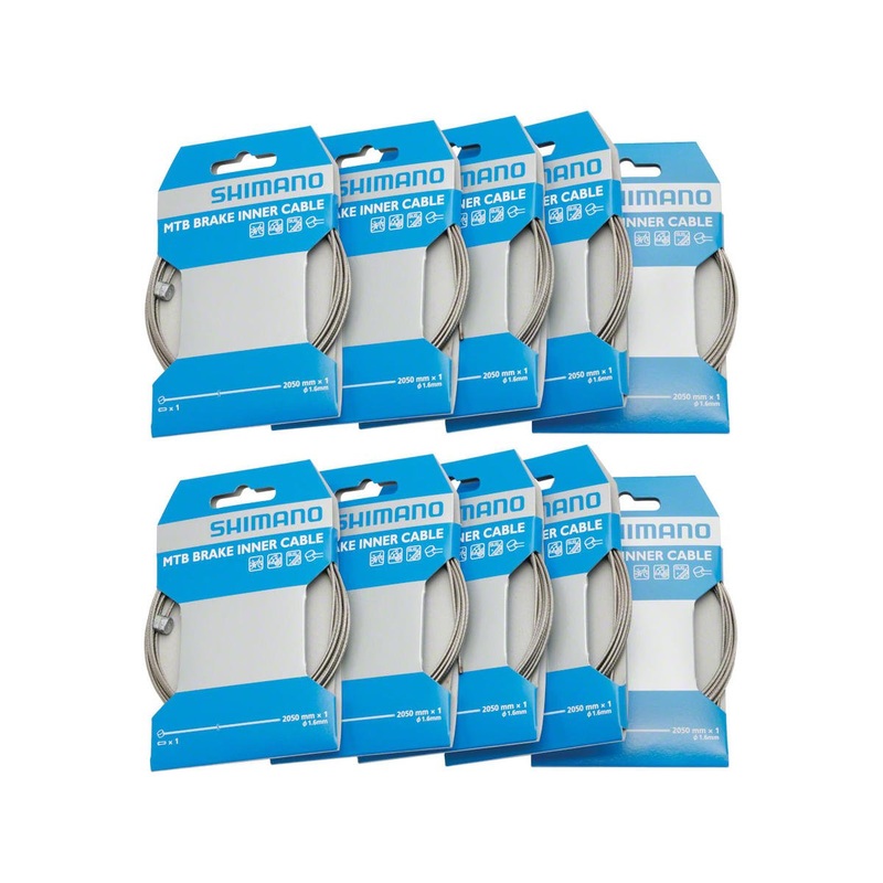 Shimano Universal Brake Cable (Double-Ended) (Road & Mountain) (1.6mm) (2050mm) (10 Pack)