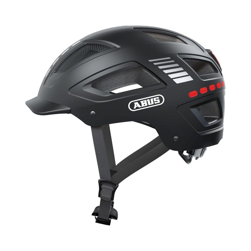 Abus Hyban 2.0 Urban Helmet (Signal Black) (52-58cm) (M) (w/Rear LED)