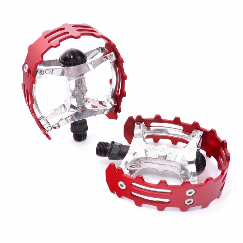 Bear claw Trap Pedals 9/16 Red For BMX Bikes –