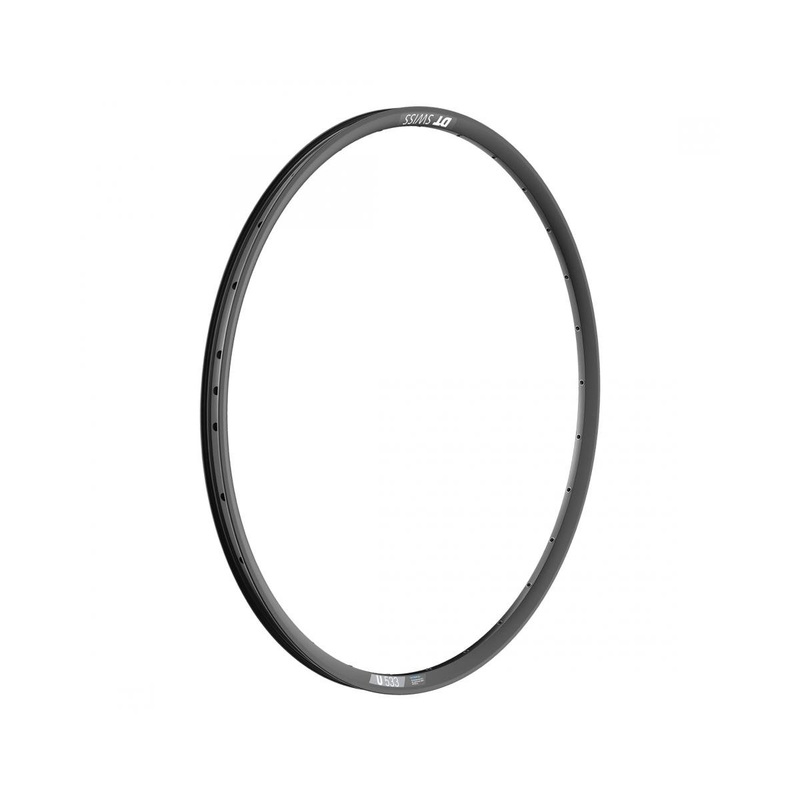 DT Swiss U533 Disc Touring/E-Bike Rim (Black) (Tubeless) (22mm Inner Width) (32H) (Presta) (26″)