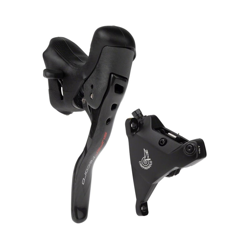 Campagnolo Super Record Ergopower Hydraulic Brake/Shift Lever Kit (Black) (160mm Caliper) (Left) (2x) (Flat Mount)