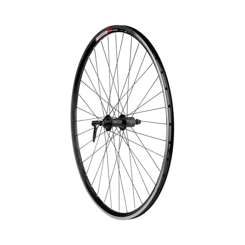 Sta-Tru Sport Rear Road Wheel (Black) (Shimano HG) (QR x 130mm) (700c)
