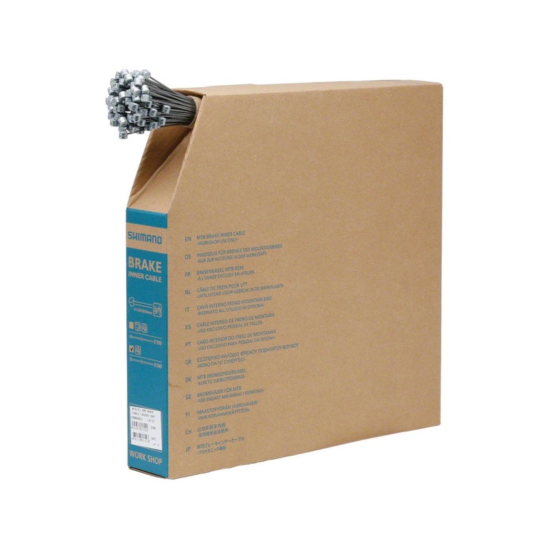 Shimano MTB Brake Cable Bulk Box (1.6 x 2050mm) (100)