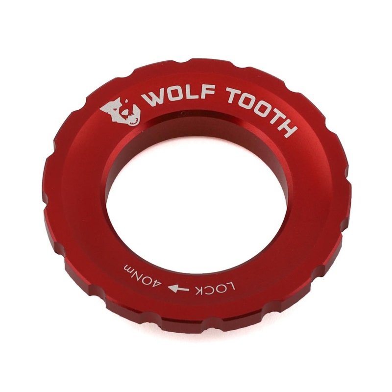 Wolf Tooth Components Centerlock Rotor Lockring (Red) (External Spline)