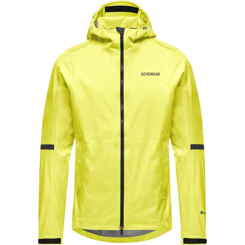 Gorewear Lupra Gore-Tex 2.0 Hooded Jacket – Black/Neon Yellow Mens X-Large