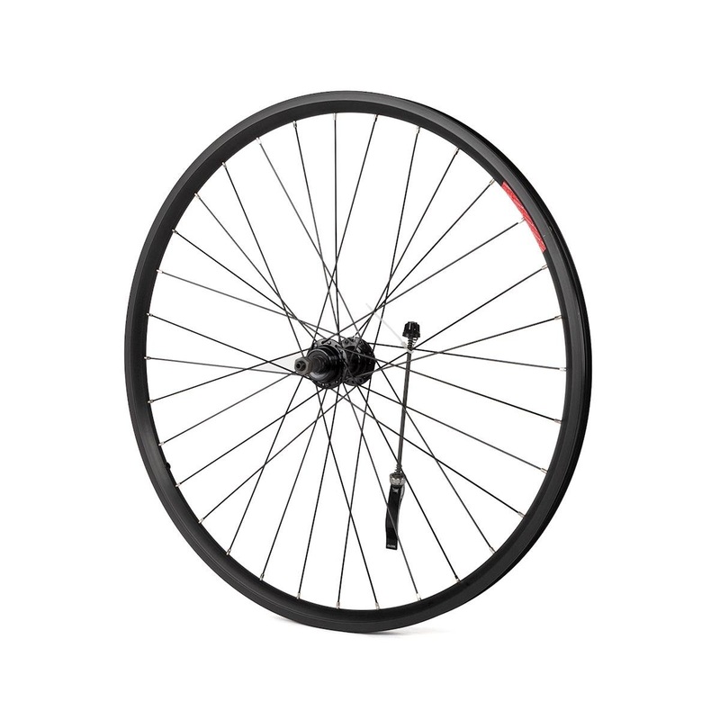 Sta-Tru Quick Release Double Wall Rear Wheel (Black) (Freewheel) (QR x 135mm) (26″)