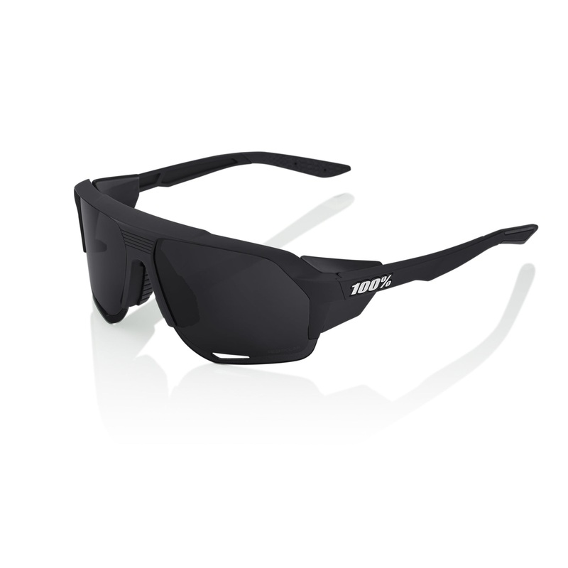 100% Norvik Sunglasses Matte Black with Grey Peakpolar Lens