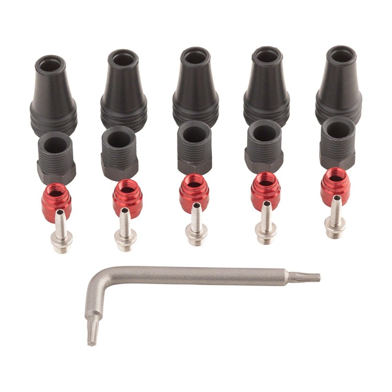 SRAM AXS 2-Piece Hydraulic Disc Brake Hose Fitting Kit (Red/Force/Rival) (w/Barbs & Olives)