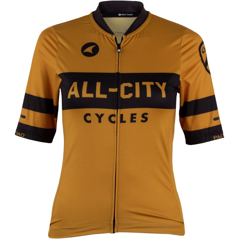 All-City Classic Logowear Womens Jersey – Mustard Brown Black X-Large