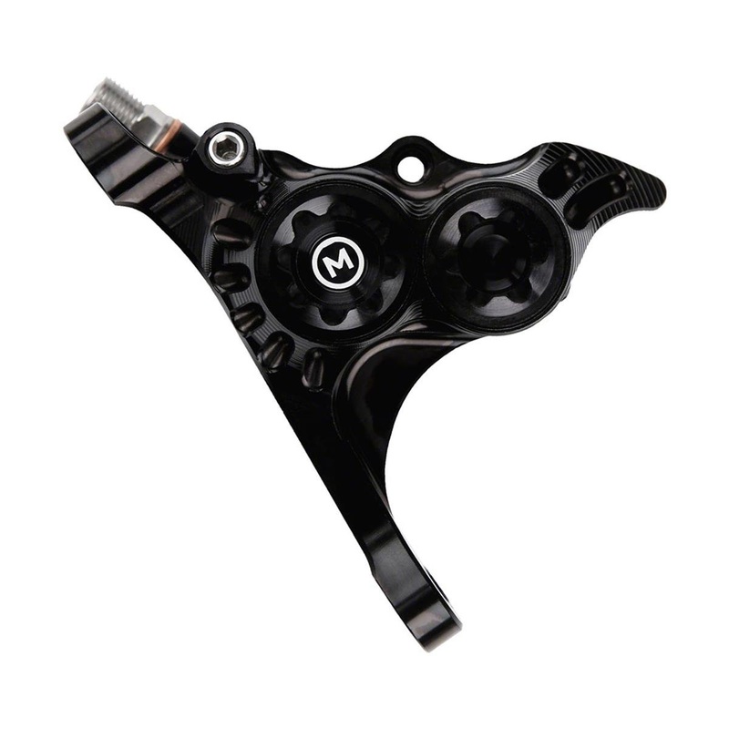 Hope RX4+ Road/Gravel Disc Brake Caliper (Black) (Hydraulic) (Front) (Front Flat DM +20) (Mineral Oil)