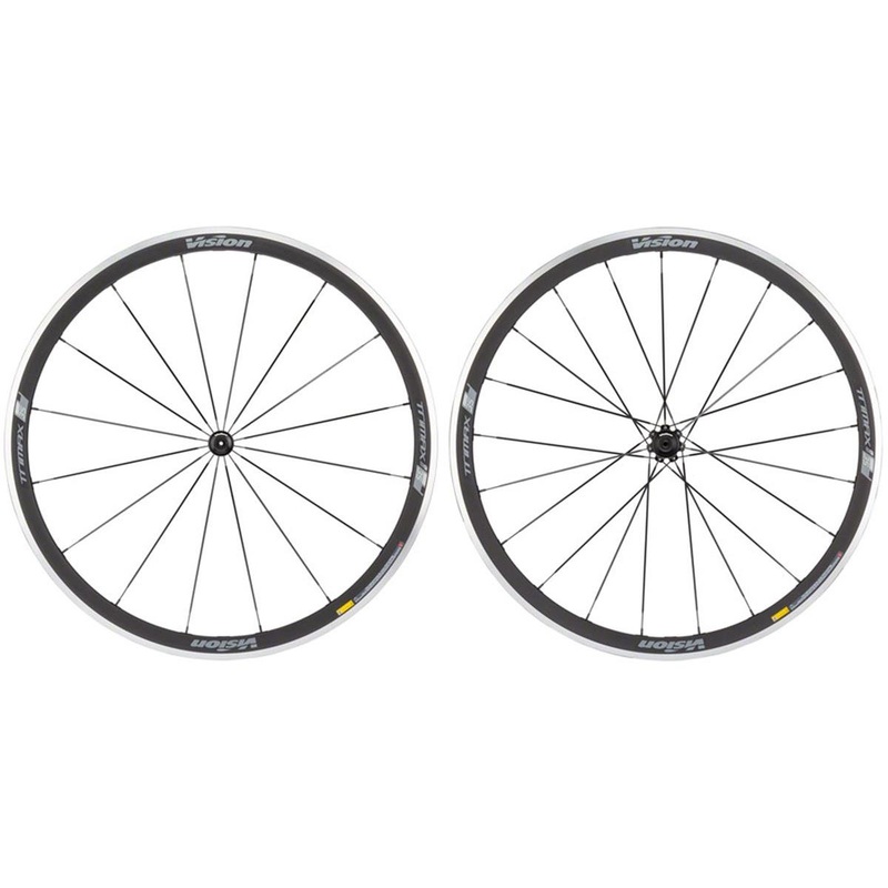 Vision Trimax 35 Wheelset (Black) (Rim Brake) (Clincher) (Shimano HG 11/12) (700c) (QR x 100/130mm)