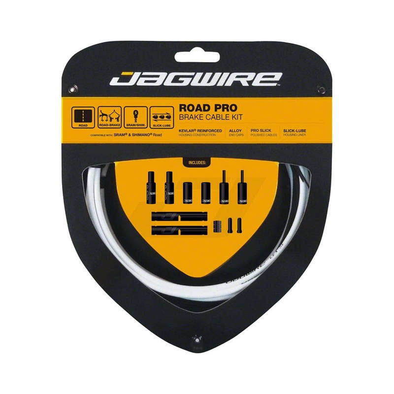 Jagwire Road Pro Brake Cable Kit (White) (Stainless) (1.5mm) (1500/2800mm) (w/ Housing)