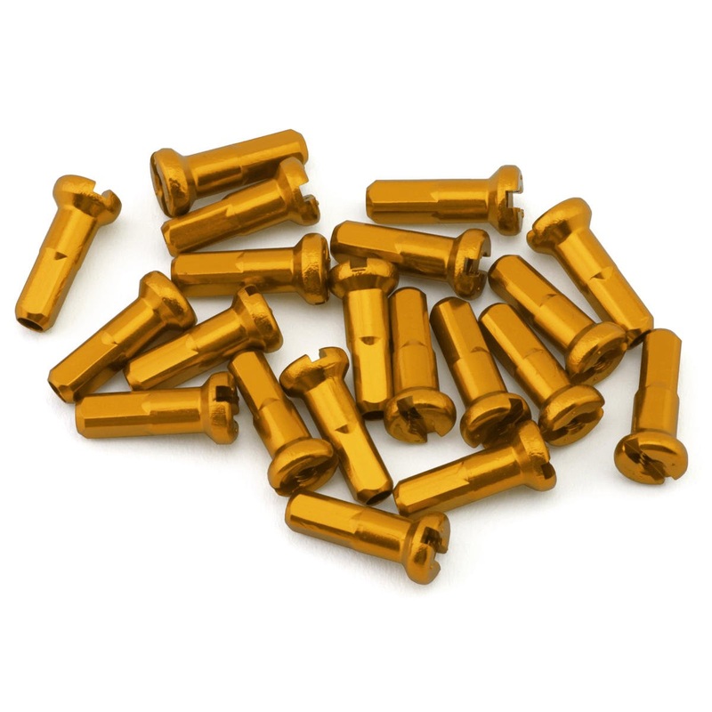 USA Brand 14g Alloy Nipples (Bright Gold) (Bag of 20)