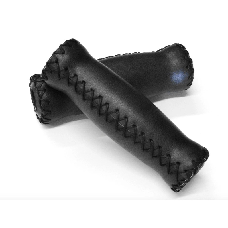 EndZone Velo Stitched Leather Vinyl Grips -Live4Bikes