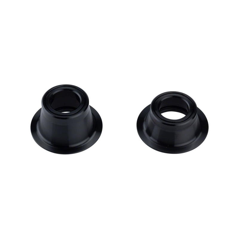 Zipp 76 Front Hub End Cap Set (Black) (12 x 100mm) (Thru-Axle) (Centerlock Disc)